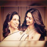 deepika with her mother